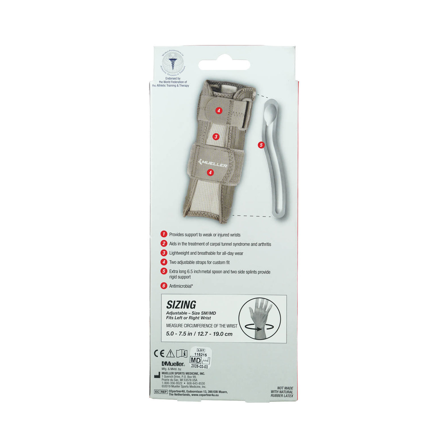Wrist Stabilizer Beige, S/M, , large image number null